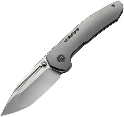 WE Knife Trogon Framelock Premium EDC Knife CPM 20CV Tanto Blade Gray Titanium Handle for Enthusiasts by We Knife Co Ltd