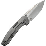 WE Knife Trogon Framelock Premium EDC Knife CPM 20CV Tanto Blade Gray Titanium Handle for Enthusiasts by We Knife Co Ltd
