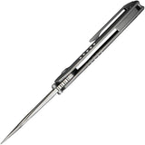 WE Knife Trogon Framelock Premium EDC Knife CPM 20CV Tanto Blade Gray Titanium Handle for Enthusiasts by We Knife Co Ltd