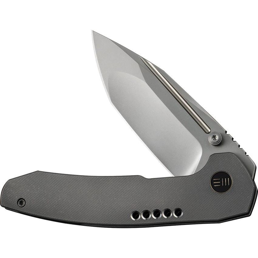 WE Knife Trogon Framelock Premium EDC Knife CPM 20CV Tanto Blade Gray Titanium Handle for Enthusiasts by We Knife Co Ltd