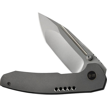WE Knife Trogon Framelock Premium EDC Knife CPM 20CV Tanto Blade Gray Titanium Handle for Enthusiasts by We Knife Co Ltd