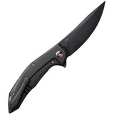 WE Knife Merata Framelock CPM20CV Black Titanium EDC Knife - Limited Edition for Collectors and Everyday Carry by We Knife Co Ltd