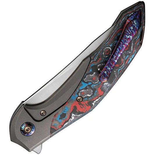 We Knife Merata Framelock Nebula WE22008B-2 - Premium CPM-20CV Limited Edition EDC Knife For Collectors by We Knife Co Ltd