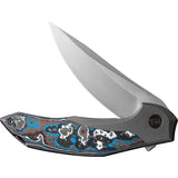We Knife Merata Framelock Nebula WE22008B-2 - Premium CPM-20CV Limited Edition EDC Knife For Collectors by We Knife Co Ltd
