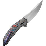 We Knife Merata Framelock Nebula WE22008B-2 - Premium CPM-20CV Limited Edition EDC Knife For Collectors by We Knife Co Ltd