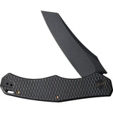 We Knife RekkeR Framelock Folding Knife Premium CPM-20CV Black Stonewashed Blade For EDC Enthusiasts by We Knife Co Ltd