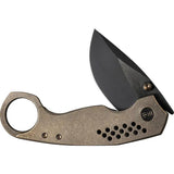 We Knife Envisage Framelock Bronze Titanium EDC Knife CPM 20CV For Everyday Carry Premium Precision And Durability by We Knife Co Ltd