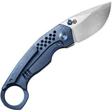 WE Knife Envisage Framelock WE22013-4 - Premium CPM-20CV Blade With Blue Stonewash Titanium Handle by We Knife Co Ltd
