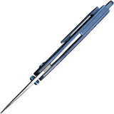 WE Knife Envisage Framelock WE22013-4 - Premium CPM-20CV Blade With Blue Stonewash Titanium Handle by We Knife Co Ltd