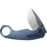WE Knife Envisage Framelock WE22013-4 - Premium CPM-20CV Blade With Blue Stonewash Titanium Handle by We Knife Co Ltd
