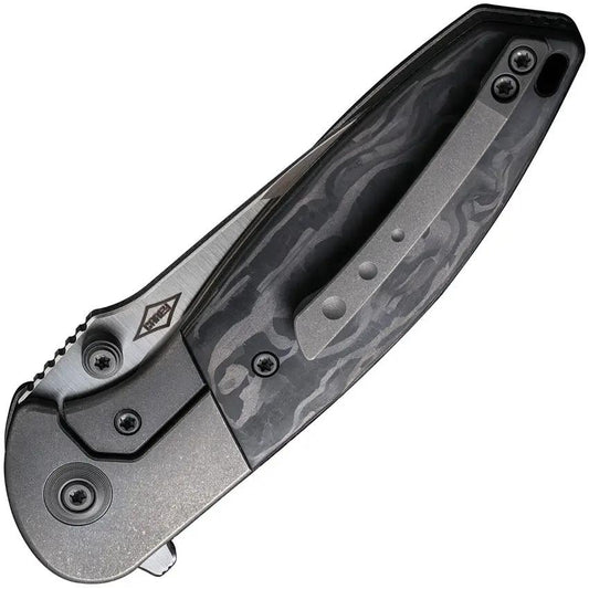 We Knife Nitro Mini Framelock - CPM 20CV Satin Blade With Carbon Fiber Scales For EDC Enthusiasts by We Knife Co Ltd