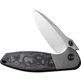 We Knife Nitro Mini Framelock - CPM 20CV Satin Blade With Carbon Fiber Scales For EDC Enthusiasts by We Knife Co Ltd
