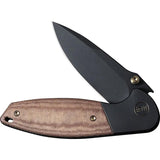 We Knife Nitro Mini Framelock Folding Knife - 3.13in CPM-20CV Blade With Brown Micarta And Titanium Bolsters by We Knife Co Ltd