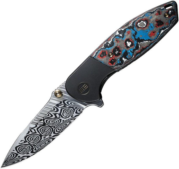 WE Knife Nitro Mini Framelock Nebula Damasteel WE22015-DS1