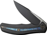WE Knife Zonda Framelock Knife - Flame Titanium Inlay CPM-20CV Blade For EDC Enthusiasts by We Knife Co Ltd