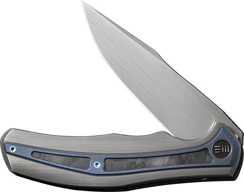 We Knife Zonda Framelock Marble CF Folding Knife Premium CPM 20CV Blade For EDC Enthusiasts by We Knife Co Ltd