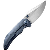 We Knife Riff Raff Framelock Knife - Blue Titanium Handle With Premium CPM 20CV Blade For EDC Enthusiasts by We Knife Co Ltd