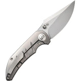 We Knife Riff-Raff Framelock Folder - CPM-20CV Bead-Blast Titanium EDC Knife For Everyday Carry Enthusiasts by We Knife Co Ltd