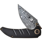 We Knife Riff Raff Framelock EDC Knife - Damasteel Blade With Titanium Handle And Clip by We Knife Co Ltd