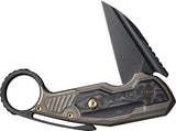 We Knife Co Ltd Yardbird Button Lock Bronze WE22021-2 by We Knife Co Ltd