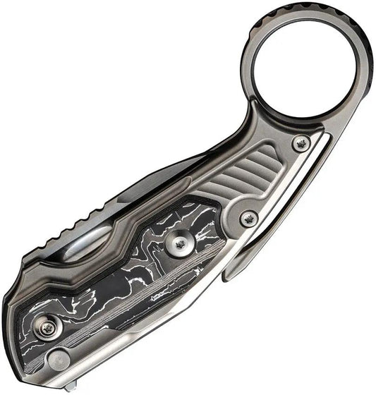 WE Knife Yardbird Button Lock Folding Knife - Titanium Handle 2.38in CPM20CV Blade For EDC by We Knife Co Ltd