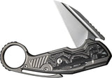 WE Knife Yardbird Button Lock Folding Knife - Titanium Handle 2.38in CPM20CV Blade For EDC by We Knife Co Ltd