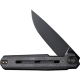 WE Knife Navo Linerlock CPM-20CV - Premium Stonewashed Blade With Black Micarta EDC Knife by We Knife Co Ltd