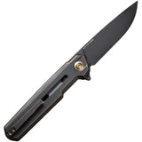 WE Knife Navo Linerlock Bronze Premium EDC Knife - CPM 20CV Blade With Extended Tang Pocket Clip by We Knife Co Ltd