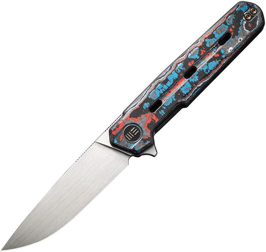 We Knife Navo Premium Linerlock Nebula CF CPM 20CV 3Inch Satin Blade EDC Knife For Collectors And Enthusiasts by We Knife Co Ltd