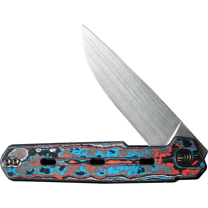 We Knife Navo Premium Linerlock Nebula CF CPM 20CV 3Inch Satin Blade EDC Knife For Collectors And Enthusiasts by We Knife Co Ltd