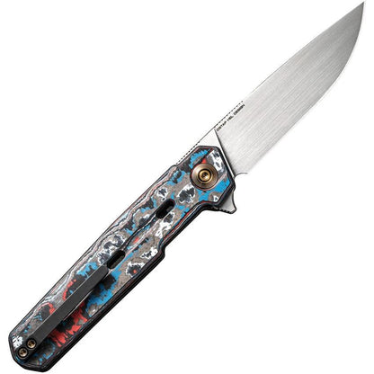 We Knife Navo Premium Linerlock Nebula CF CPM 20CV 3Inch Satin Blade EDC Knife For Collectors And Enthusiasts by We Knife Co Ltd