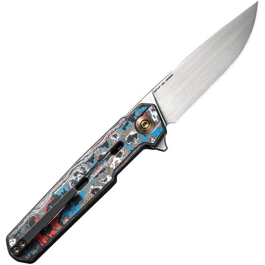 We Knife Navo Premium Linerlock Nebula CF CPM 20CV 3Inch Satin Blade EDC Knife For Collectors And Enthusiasts by We Knife Co Ltd