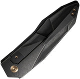 We Knife WE22028-1 Premium Framelock Knife CPM-20CV Black Stonewash Titanium Handle - For EDC Enthusiasts by We Knife Co Ltd