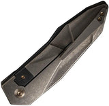 WE Knife Co Ltd Bronze Stonewash Titanium Handle Framelock WE22028-3 - Premium CPM-20CV Blade by We Knife Co Ltd