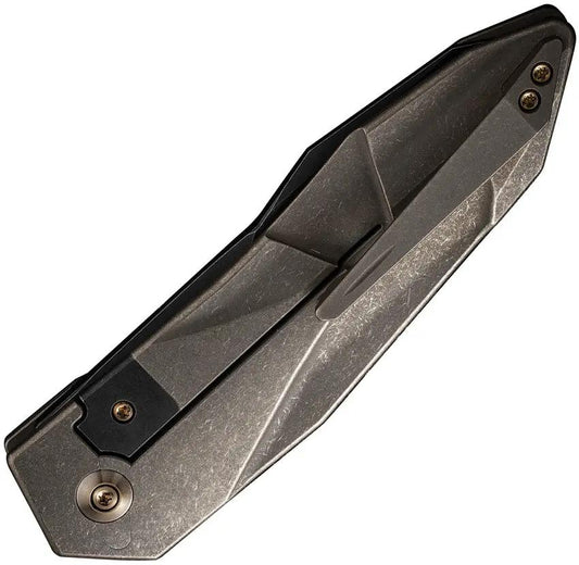 WE Knife Co Ltd Bronze Stonewash Titanium Handle Framelock WE22028-3 - Premium CPM-20CV Blade by We Knife Co Ltd