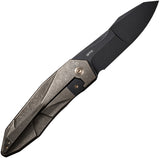 WE Knife Co Ltd Bronze Stonewash Titanium Handle Framelock WE22028-3 - Premium CPM-20CV Blade by We Knife Co Ltd