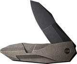 WE Knife Co Ltd Bronze Stonewash Titanium Handle Framelock WE22028-3 - Premium CPM-20CV Blade by We Knife Co Ltd