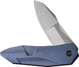 We Knife Co Ltd Solid Framelock Blue Bead Blast CPM20CV Blade EDC Pocket Knife With Titanium Handle by We Knife Co Ltd