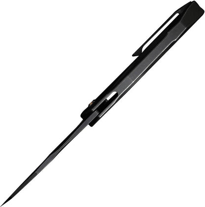WE Knife Solid Framelock Knife - CPM-20CV Blade With Black Etch Titanium Handle For EDC by We Knife Co Ltd