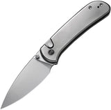 WE Knife Qubit Button Lock Knife Bead Blast CPM 20CV Drop Point With Titanium Handle For EDC Enthusiasts by We Knife Co Ltd