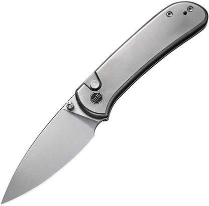 WE Knife Qubit Button Lock Knife Bead Blast CPM 20CV Drop Point With Titanium Handle For EDC Enthusiasts by We Knife Co Ltd