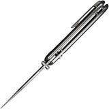 WE Knife Qubit Button Lock Knife Bead Blast CPM 20CV Drop Point With Titanium Handle For EDC Enthusiasts by We Knife Co Ltd