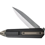 WE Knife Co Diatomic Framelock Titanium EDC Knife - CPM 20CV Bead Blast Blade Bronze Finish Extended Tang Pocket Clip by We Knife Co Ltd