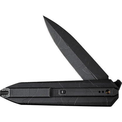 We Knife Diatomic Framelock CPM-20CV Dagger Knife Titanium Handle Black Stonewash - Premium EDC For Serious Enthusiasts by We Knife Co Ltd