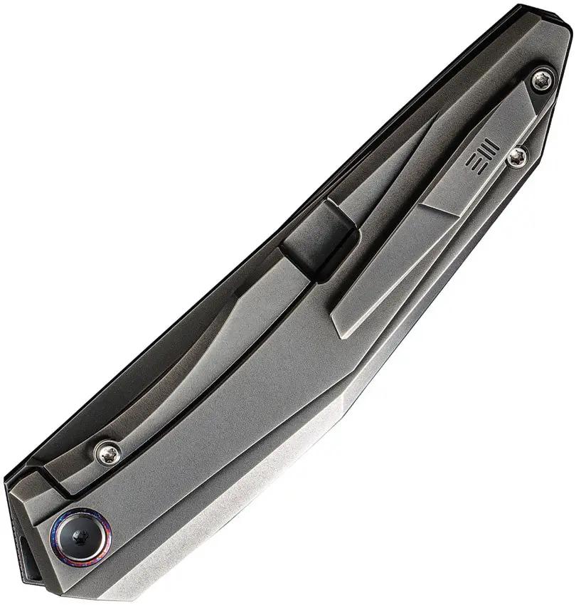 We Knife Cybernetic Framelock Gray CPM-20CV 207 Collectors Edition - Limited Run Folding Knife by We Knife Co Ltd
