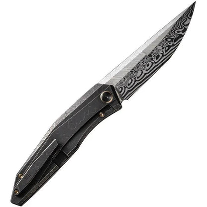 WE Knife Cybernetic Framelock Damascus EDC Knife WE22033 DS1 - Precision Craft for Collectors and EDC Enthusiasts by We Knife Co Ltd