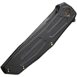 We Knife Shadowfire Framelock Folding Knife - CPM 20CV Tanto Blade 4in Titanium Handle For EDC Enthusiasts by We Knife Co Ltd