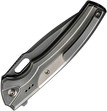WE Knife Exciton Premium Button Lock Folding Knife Gray CPM 20C - Precision EDC Tool For Enthusiasts And Collectors by We Knife Co Ltd