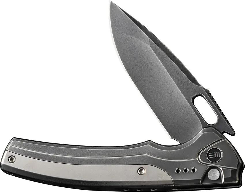 WE Knife Exciton Premium Button Lock Folding Knife Gray CPM 20C - Precision EDC Tool For Enthusiasts And Collectors by We Knife Co Ltd