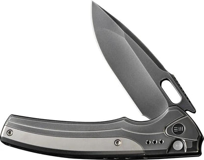 WE Knife Exciton Premium Button Lock Folding Knife Gray CPM 20C - Precision EDC Tool For Enthusiasts And Collectors by We Knife Co Ltd